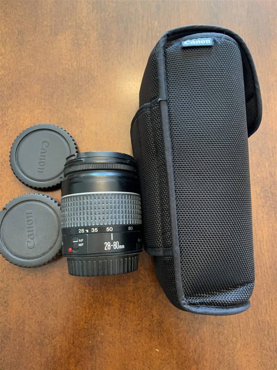 Canon EF 28-80mm f/3.5-5.6 II Lens with Case
