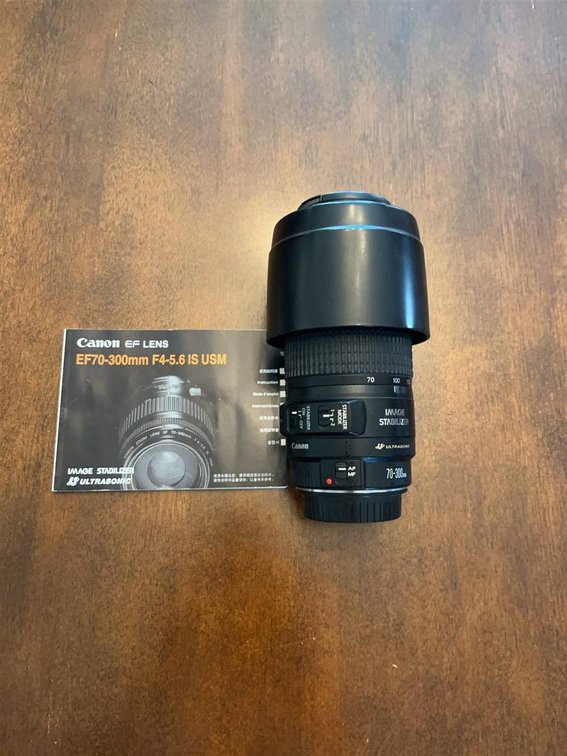 Canon EF 70-300mm F4-5.6 IS USM Lens with Hood