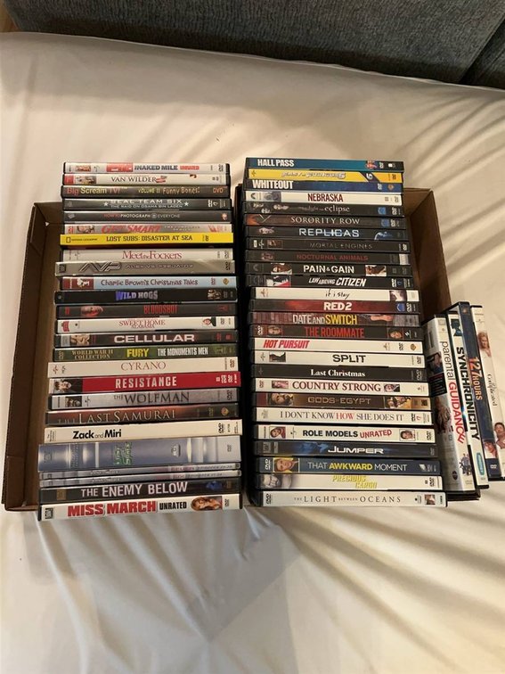 Large Mixed DVD Movie Collection, 40+ Titles