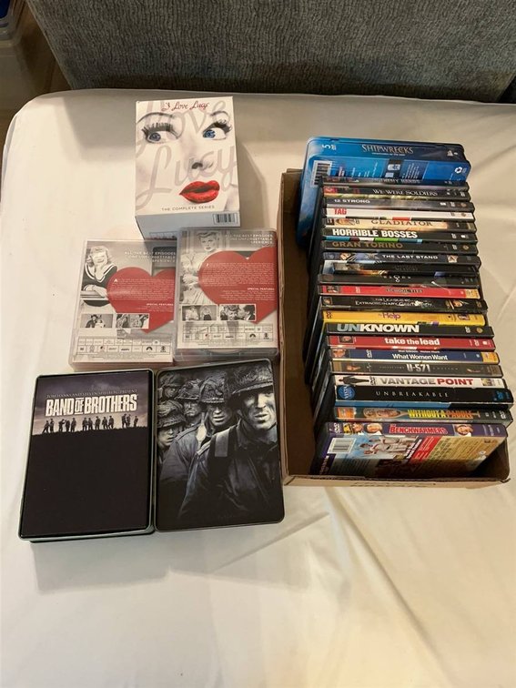 Band of Brothers & I Love Lucy DVD Sets, Large Lot