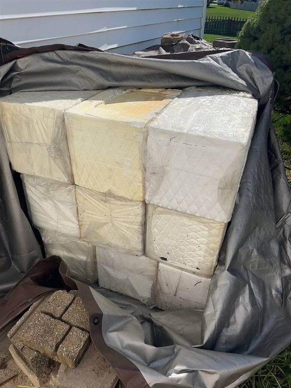 36 Foam Blocks Sealed in Plastic, 18x12x12