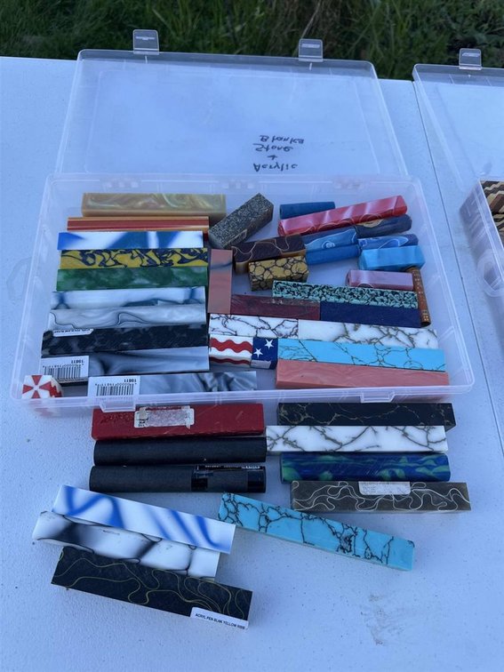 Pen Blank Lot Acrylic Resin 23 Pieces
