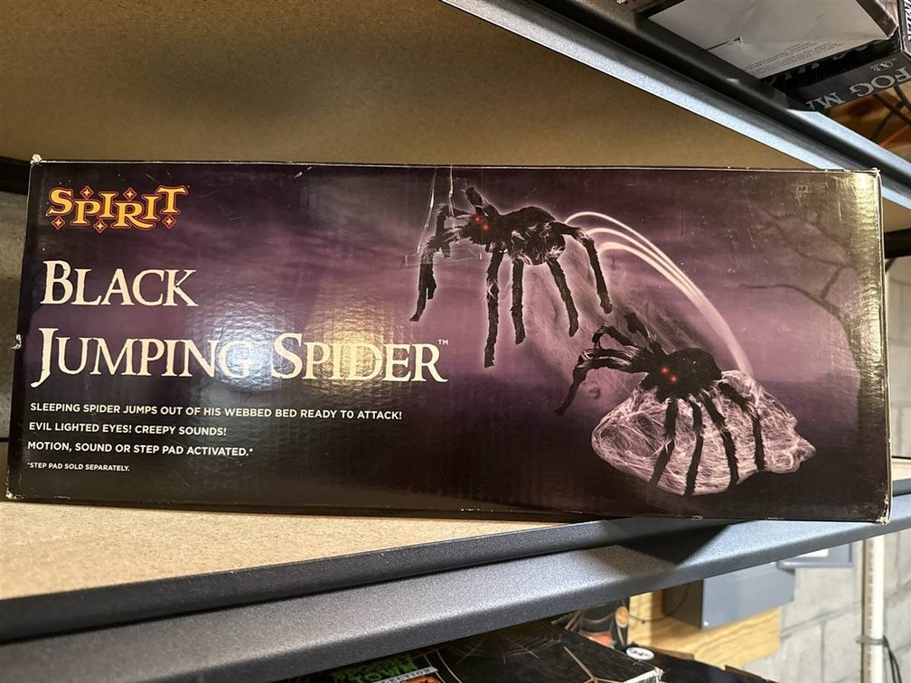 Spirit Black Jumping Spider Halloween Prop