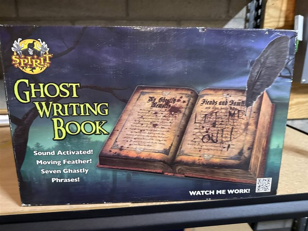 Spirit Halloween Ghost Writing Book Prop