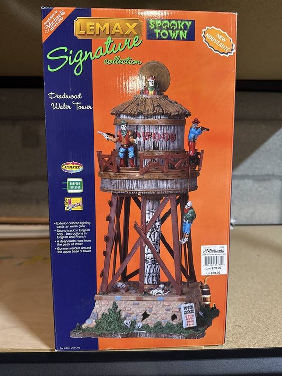 Lemax Spooky Town Deadwood Water Tower