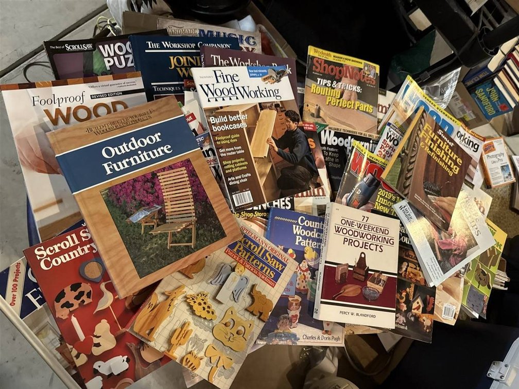 Woodworking Magazines and Project Books Lot
