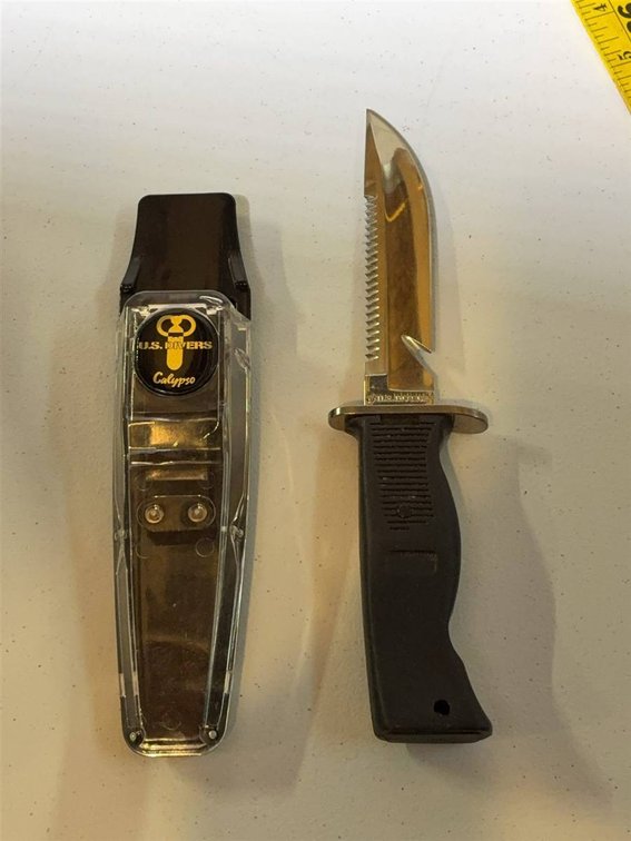 U.S. Divers Calypso Stainless Steel Dive Knife