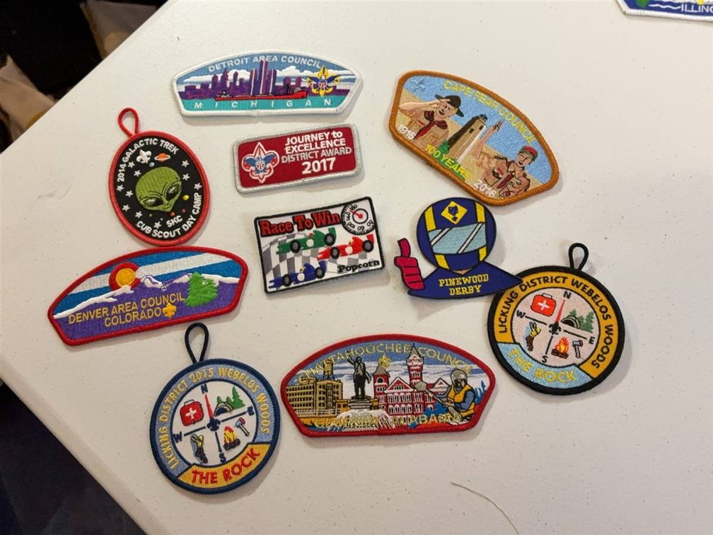 9 Boy Scouts Patches With Tags