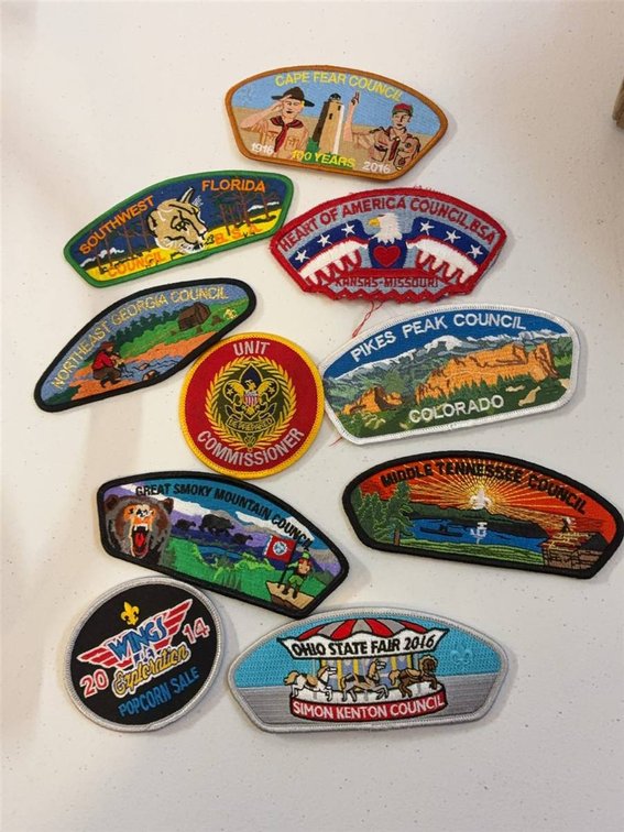Boy Scouts Council Shoulder Patch Collection