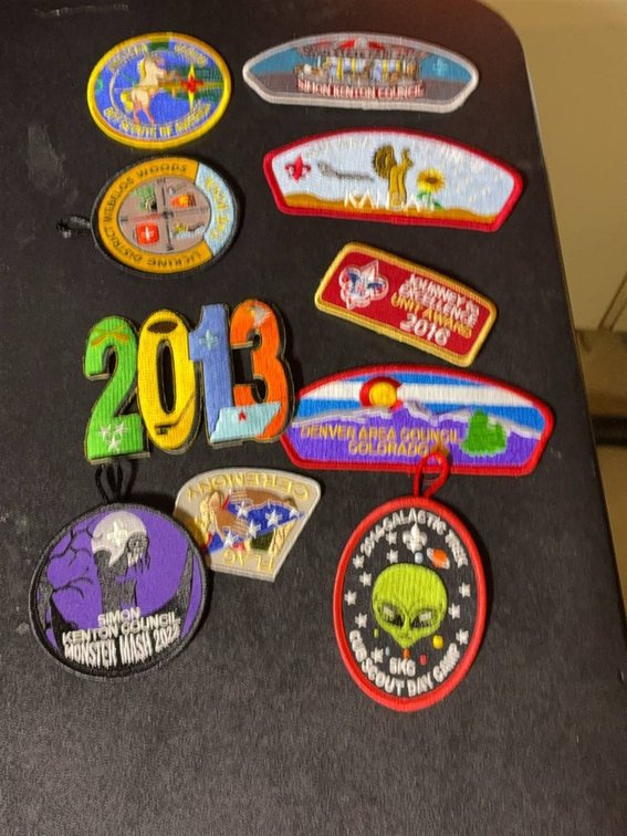 Boy Scout Patches Mixed Lot With Pins 2013-2023
