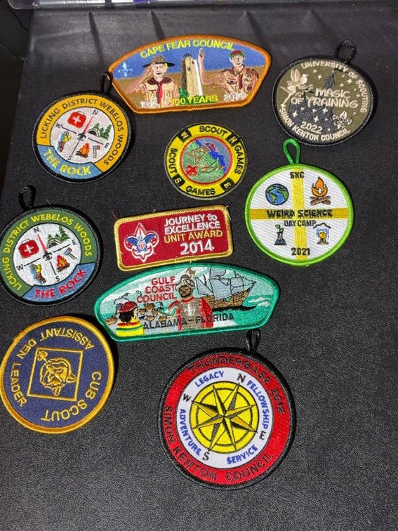 9 Boy Scouts of America Council Patches