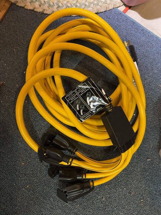 Briggs & Stratton 25ft 30A Generator Adapter Cord