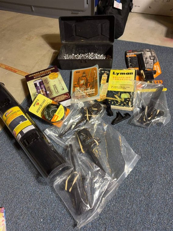 Lyman Reloading Tools, Manuals, Gear Lot