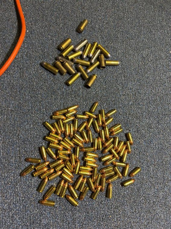 9mm Luger Ammunition Brass Casings Lot