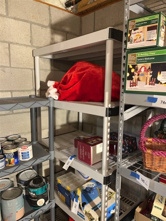 Plastic Shelving Unit 24x35 Inches, 6 Foot Tall