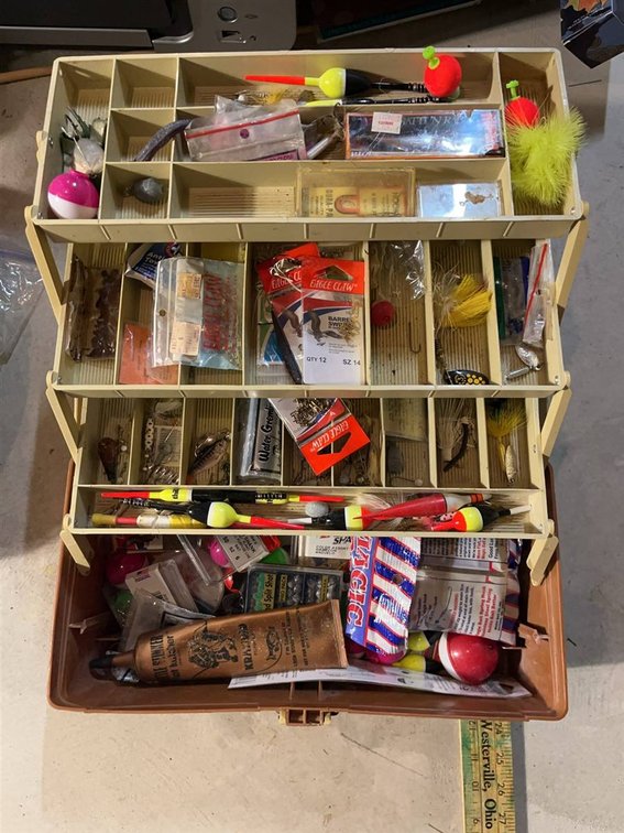 Plano Fishing Tackle Box With Assorted Contents