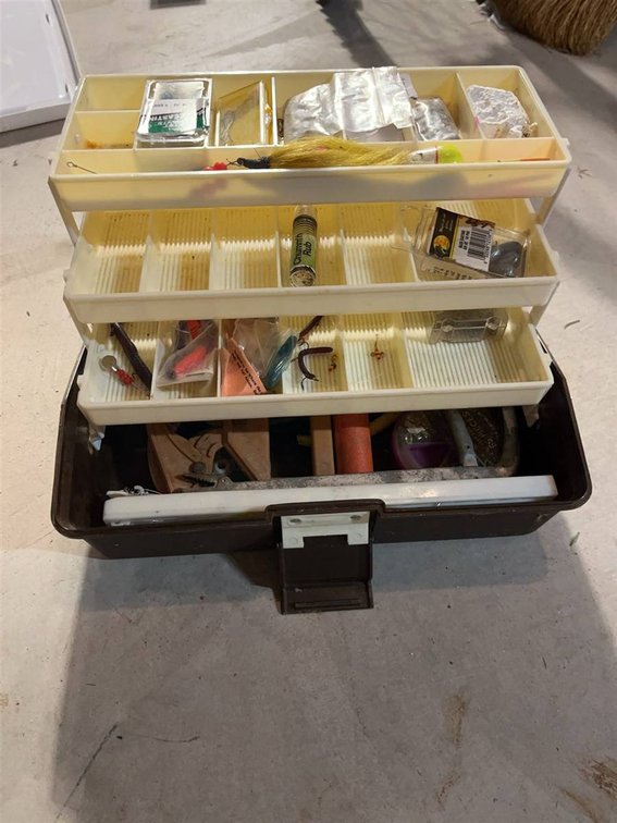 Cast Craft Tackle Box With Fishing Tackle