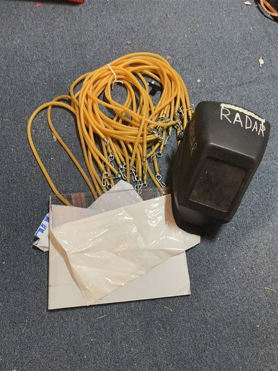 Welding Shield With Plexi and Stretchy Bands