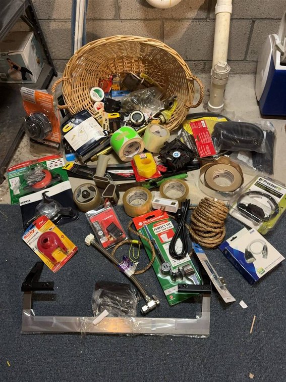 Large Assortment of Hardware and Tools