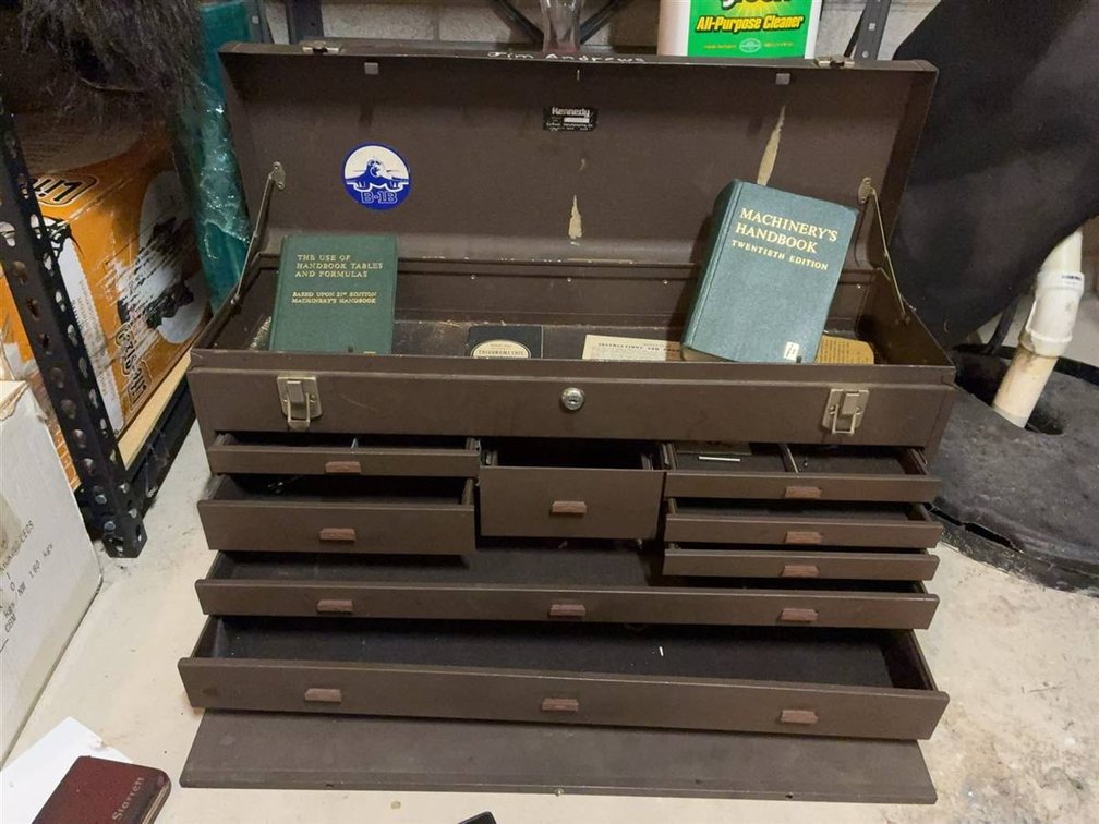 Kennedy Metal Tool Chest With Books