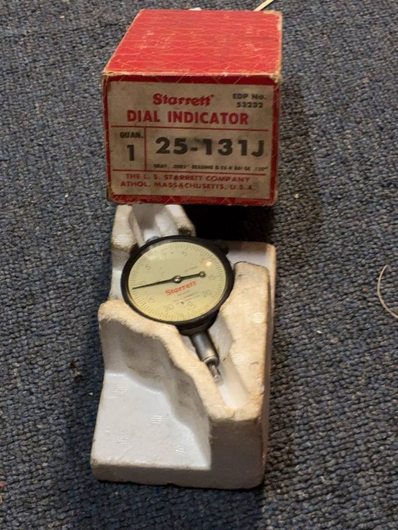 Starrett Dial Indicator No. 25-131J .125" Range