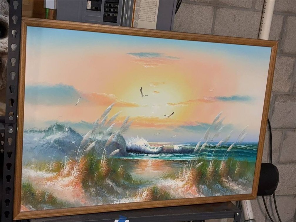 Seascape Oil Painting Signed S. Thong 2020