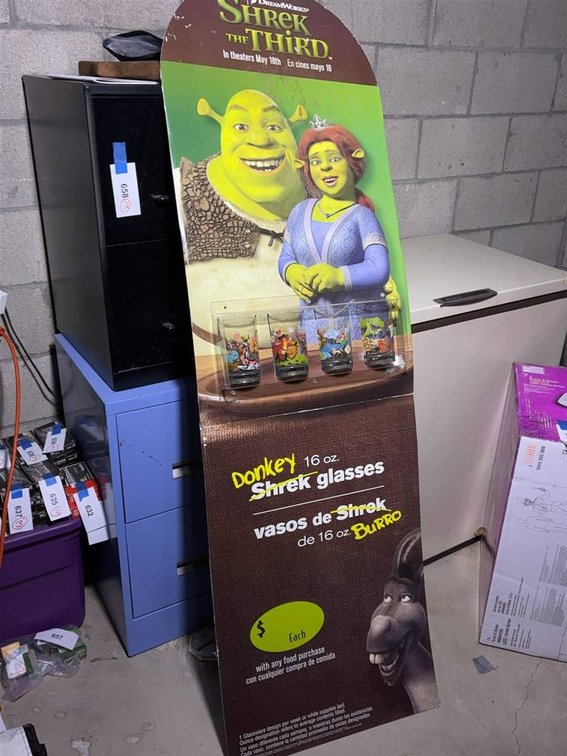 Shrek the Third Promo Glasses Display Standee