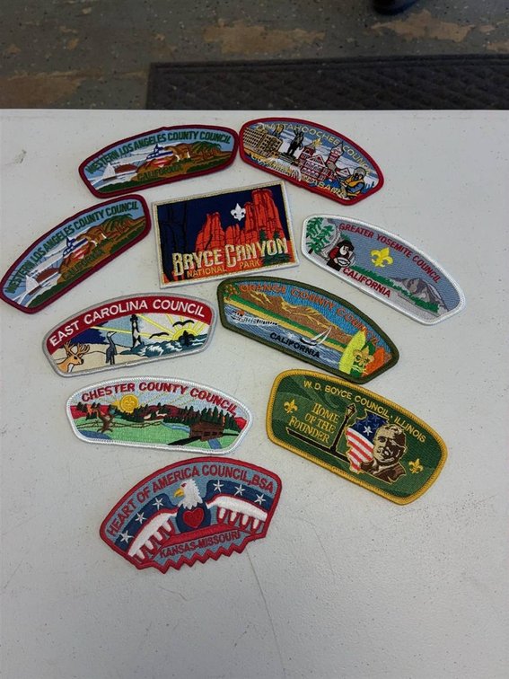 9 Boy Scouts of America Council Patches