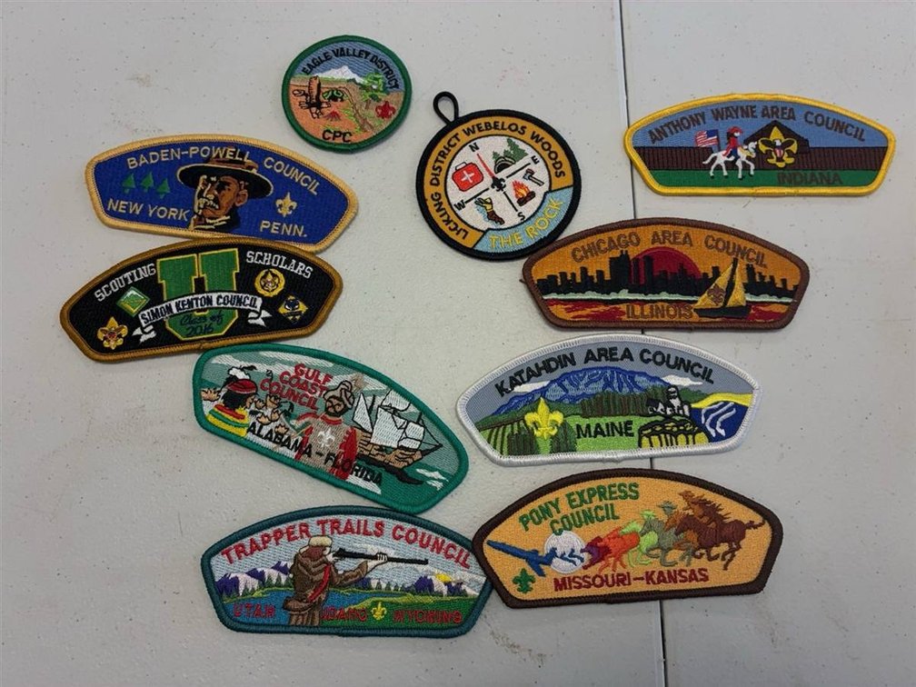10 Boy Scouts Council Patches