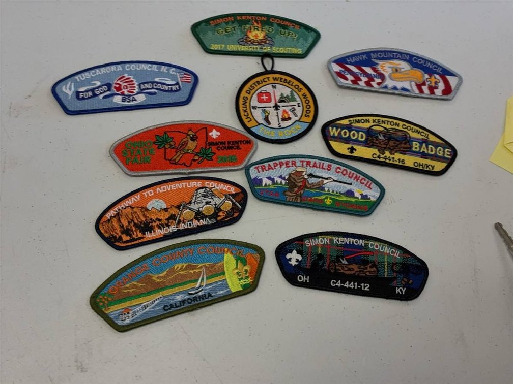 Boy Scouts of America Council Patch Lot, 10 Pieces