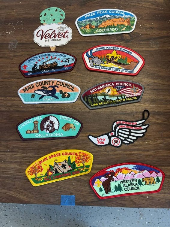 Boy Scouts Council Patch Lot