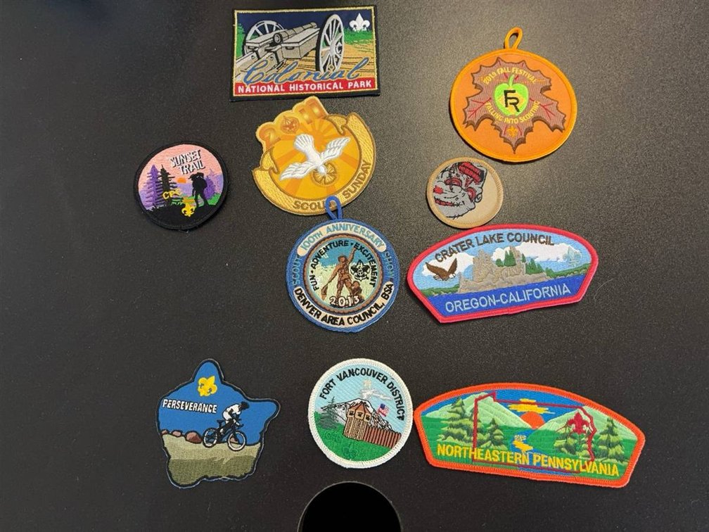 10 Boy Scout Patches Assorted Types