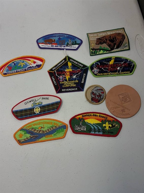 10 Boy Scouts Patches and Token