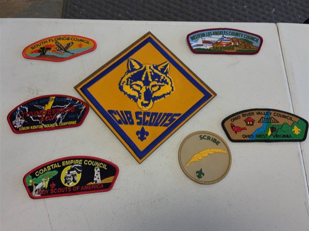 Cub Scouts Patches Lot, 7 Assorted Councils