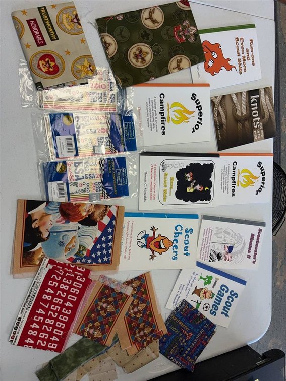 Scout Books, Patches, Decals, Fabric Lot