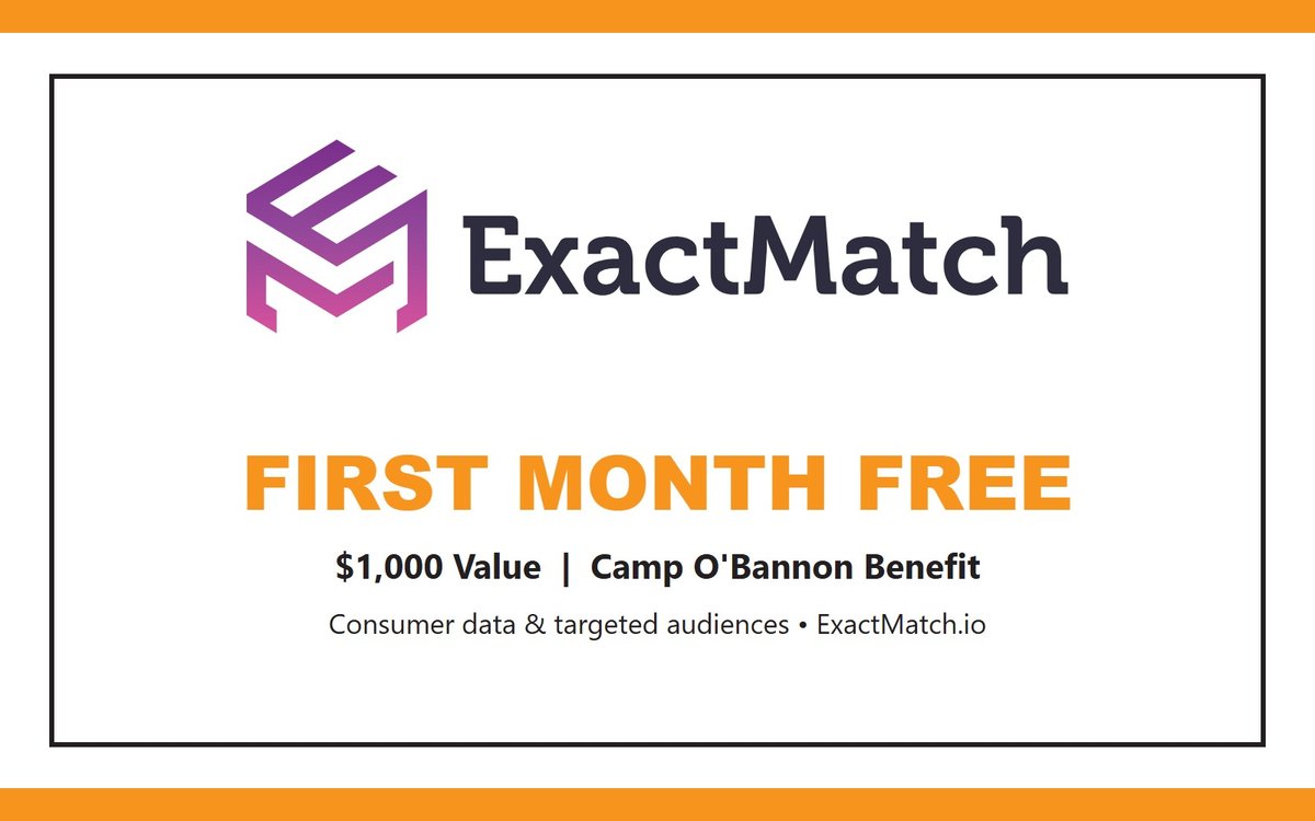First Month of Exact Match - $1,000 Value