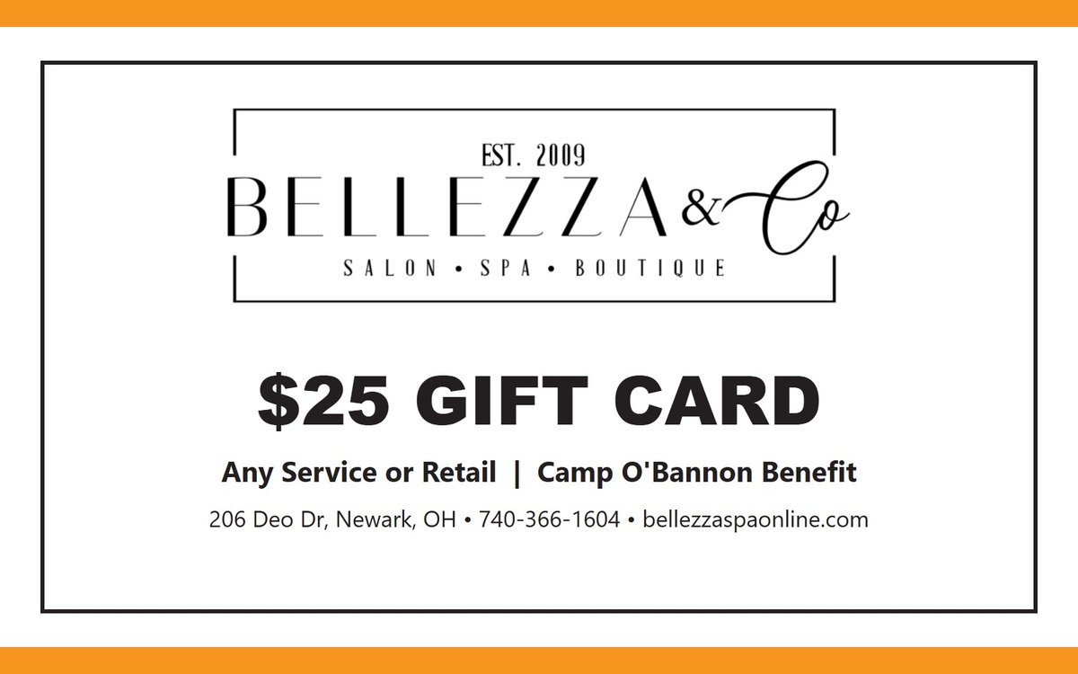 $25 Gift Card - Bellezza & Co. Salon, Spa & Boutique