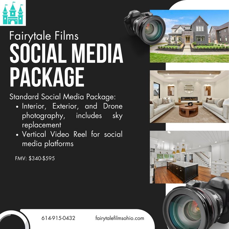 Social Media Package - Interior, Exterior & Drone Photos + Video Reel - Fairytale Films ($500 Value)