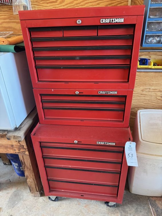 Craftsman Tool Box Full of Tools - Double Check Day of Sale - Owner may Take a Couple Things Out but Not Many