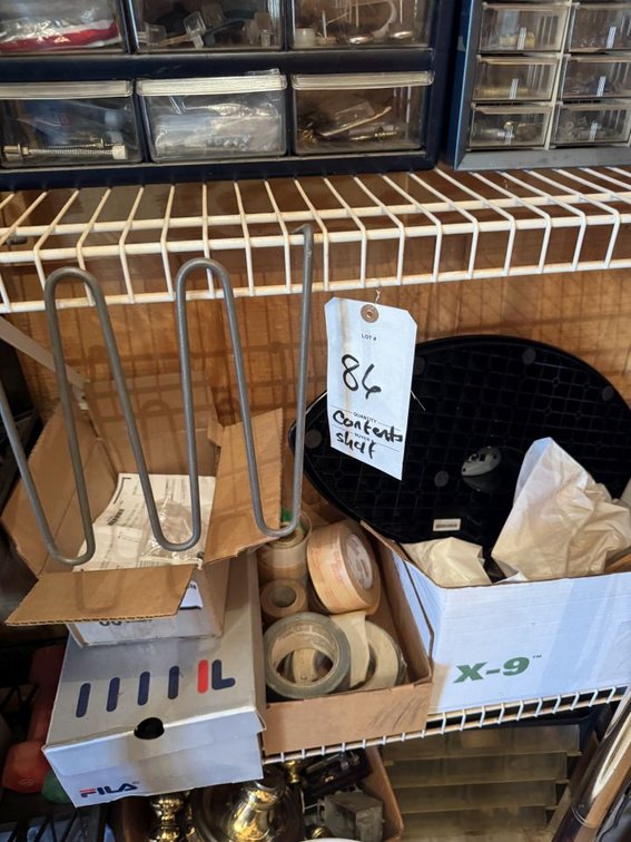 Contents and White Shelves Only (Shelves Stay - Contents Go)