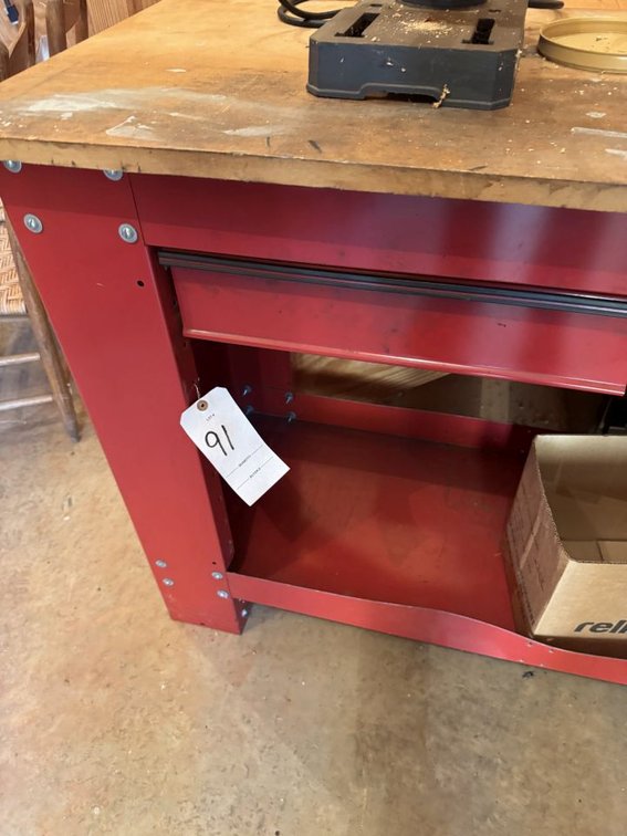Red Waterloo Work Bench