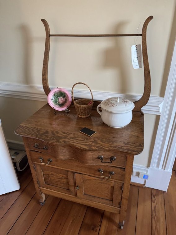 Washstand with Towel Bar.