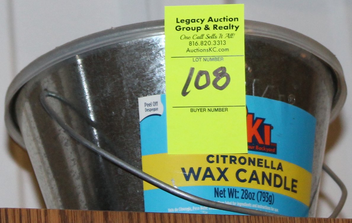 (2) New Citronella Wax Candles