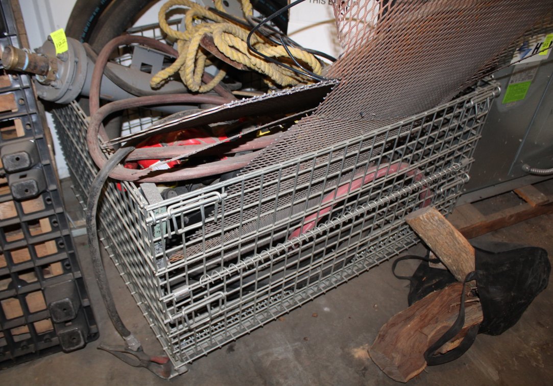 Wire Bin Full of Scrap Metal