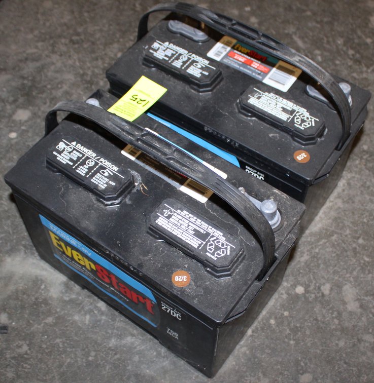 (2) Batteries