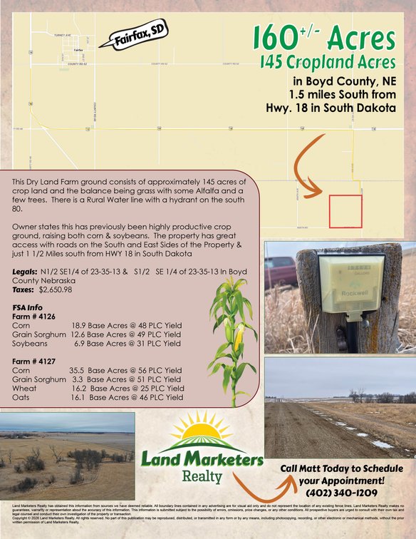 Image for 160+/- Acres in Boyd County, NE