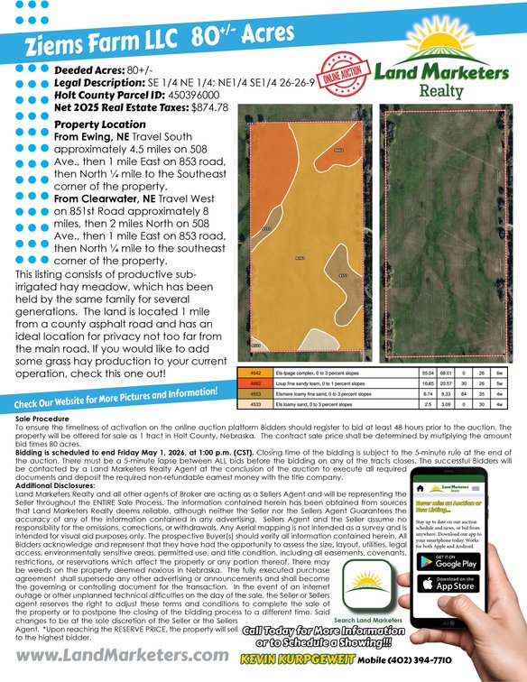 Image for Ziems Farm LLC 80+/- Acres Online Auction ONLY
