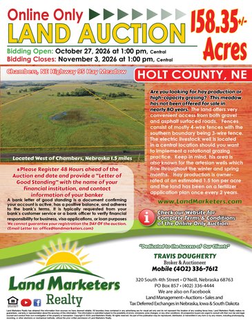 Image for Chambers, Nebraska Highway 95 Hay Meadow Online Auction