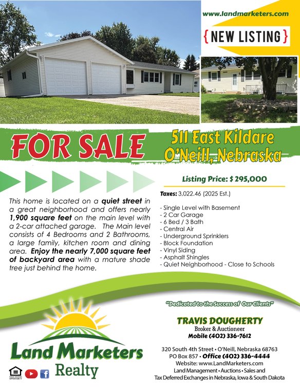 Image for 511 East Kildare Drive - O'Neill , Nebraska
