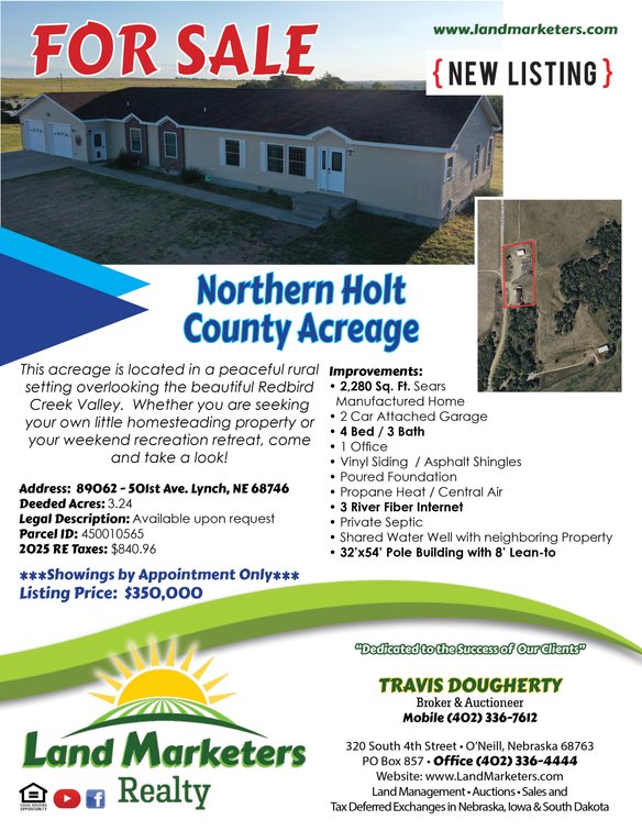 Image for Northern Holt County, NE Acreage For Sale